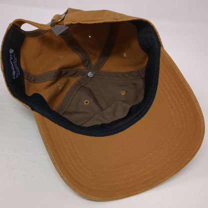 Carhartt Baseball Cap Brown One Size Script Embroidered Canvas Slideback Hat