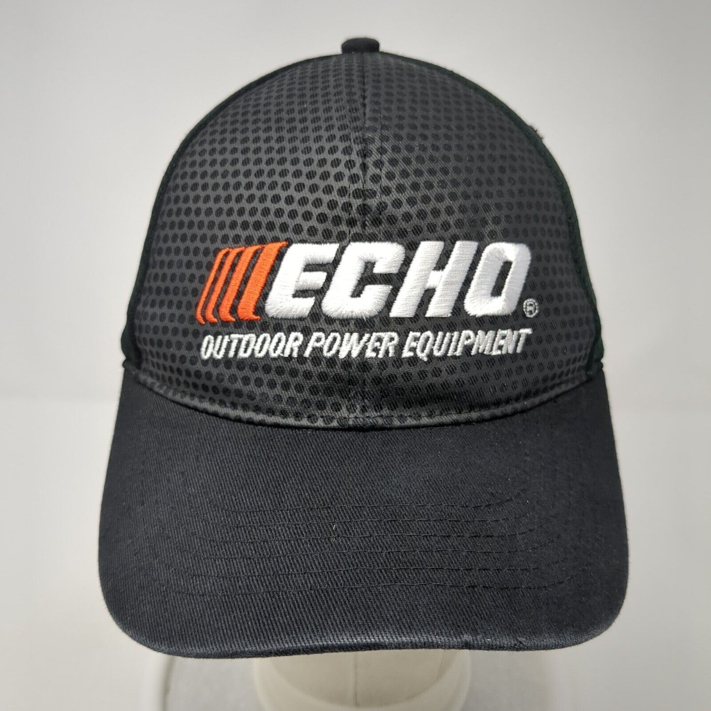 Echo Outdoor Power Equipment Strapback Hat Black OS Adjustable Embroidered