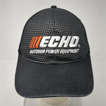 Echo Outdoor Power Equipment Strapback Hat Black OS Adjustable Embroidered
