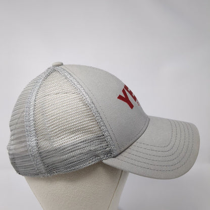YETI Coolers Snapback Mesh Back Trucker Hat Gray One Size Embroidered