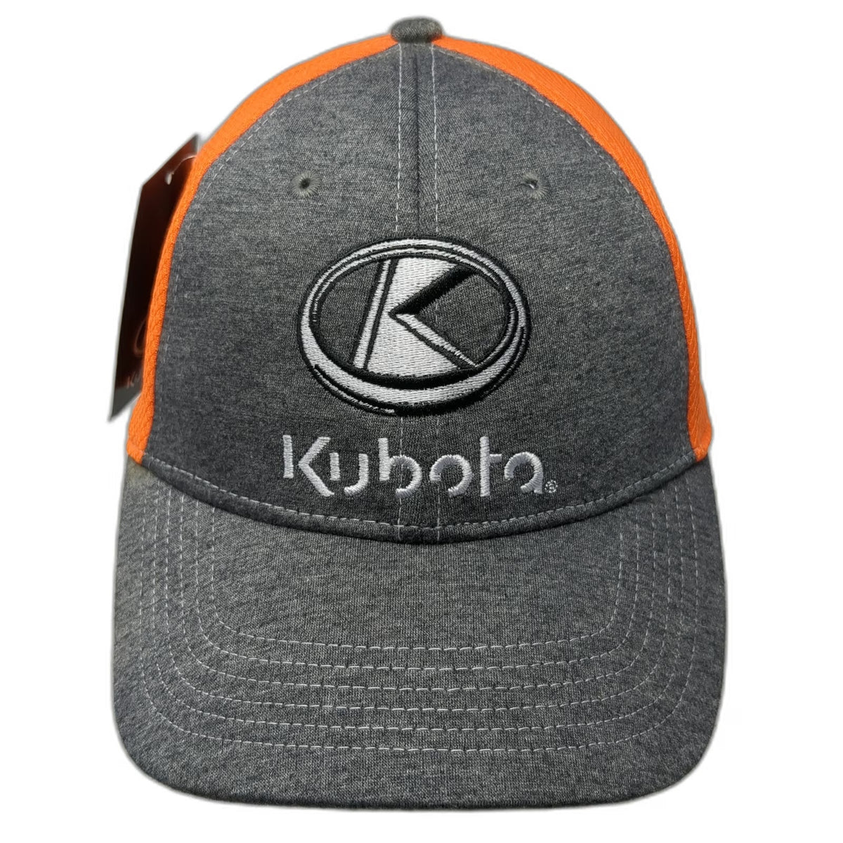 Kubota Baseball Cap Gray Orange One Size Idaho Tractor Inc Strapback Hat Logo
