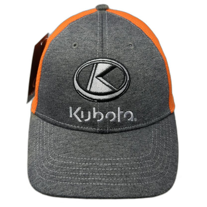 Kubota Baseball Cap Gray Orange One Size Idaho Tractor Inc Strapback Hat Logo
