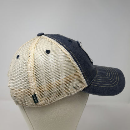 Legacy Trucker Hat Blue One Size Snapback Mesh Back Cotton Patch Fenway Logo