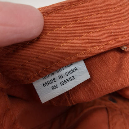 Haines Alaska Genuine Article Slideback Hat Orange Adjustable Prairie Mountain