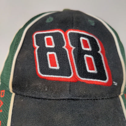 Winner's Circle Men's Strapback Hat Black Green Embroidered Dale JR. #88 Logo