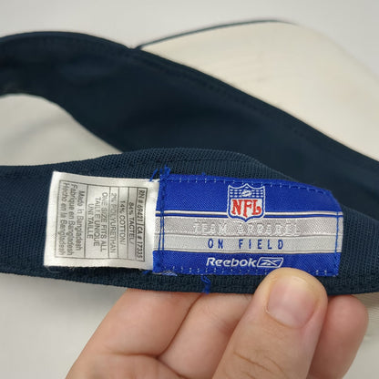 Seattle Seahawks NFL Reebok Visor White Blue One Size On Field Strapback Hat