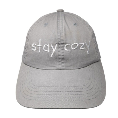 Stay Cozy Slideback Hat Gray One Size Adjustable Embroidered Port Authority