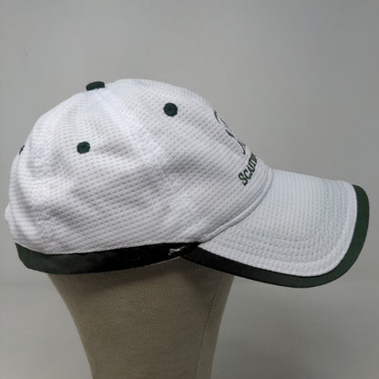 Scarteen Stud Men's Strapback Golf Hat Green White Embroidered Logo