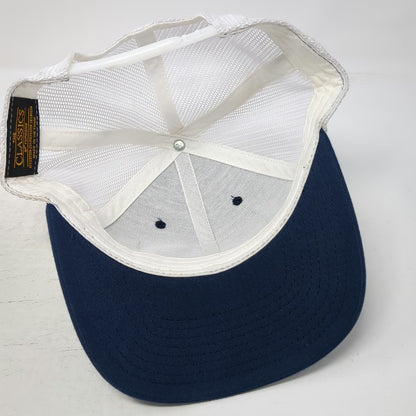 Yupoong Trucker Hat Blue White One Size 10 Barrel Brewing Co Bend OR Snapback