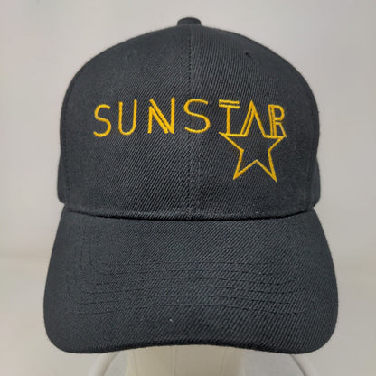 Sunstar Strapback Hat One Size Black Embroidered Logo Adjustable Strap