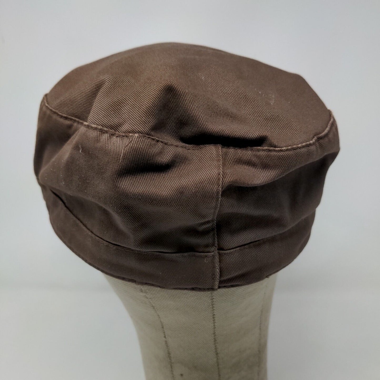 New Fashions of New York Women's Cadet Cap Brown Size XL 100% Cotton