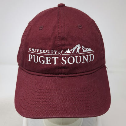 Champion University of Puget Sound Hat Red One Size Baseball Cap Slideback