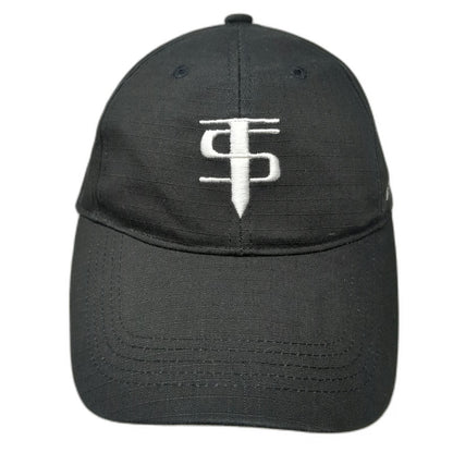 Tact Squad Baseball Cap Black One Size Strapback Tactical Logo Embroidered Hat