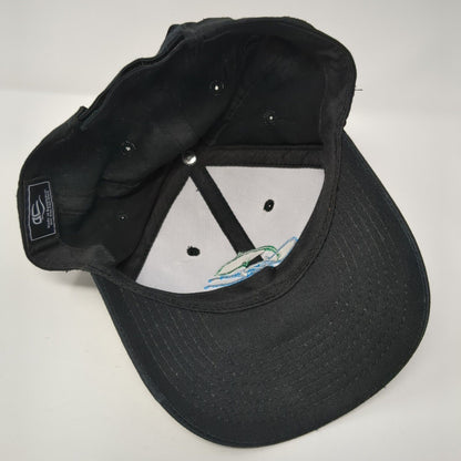 Clearwater River Company LLC Strapback Hat Black One Size Solid 6 Panel
