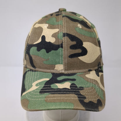 Unbranded Strapback Hat Camo One Size Adjustable Blank Vent Holes