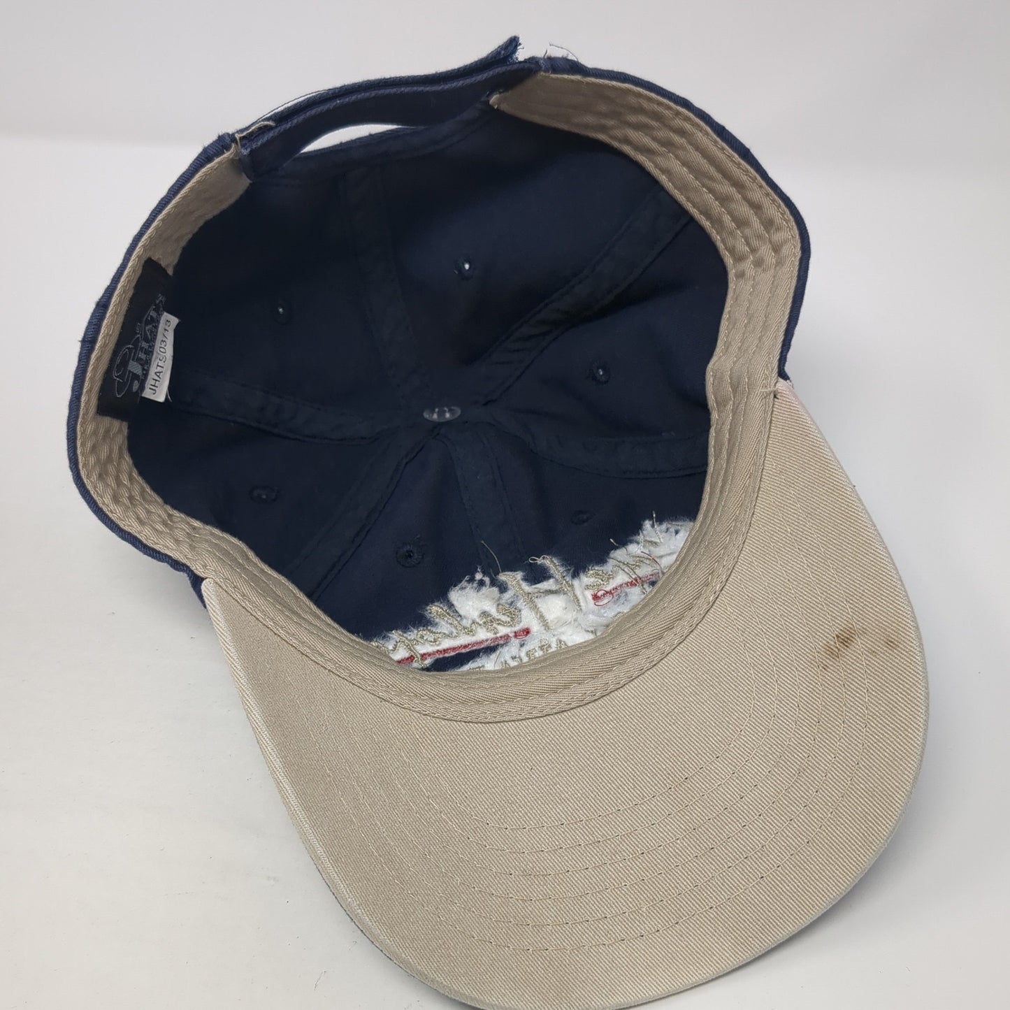 Cape Henlopen Strapback Baseball Cap Blue One Size Adjustable Embroidered Jhats