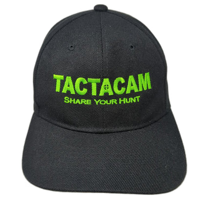 Tactacam Baseball Cap Black One Size Share Your Hunt Structured Polyester Hat