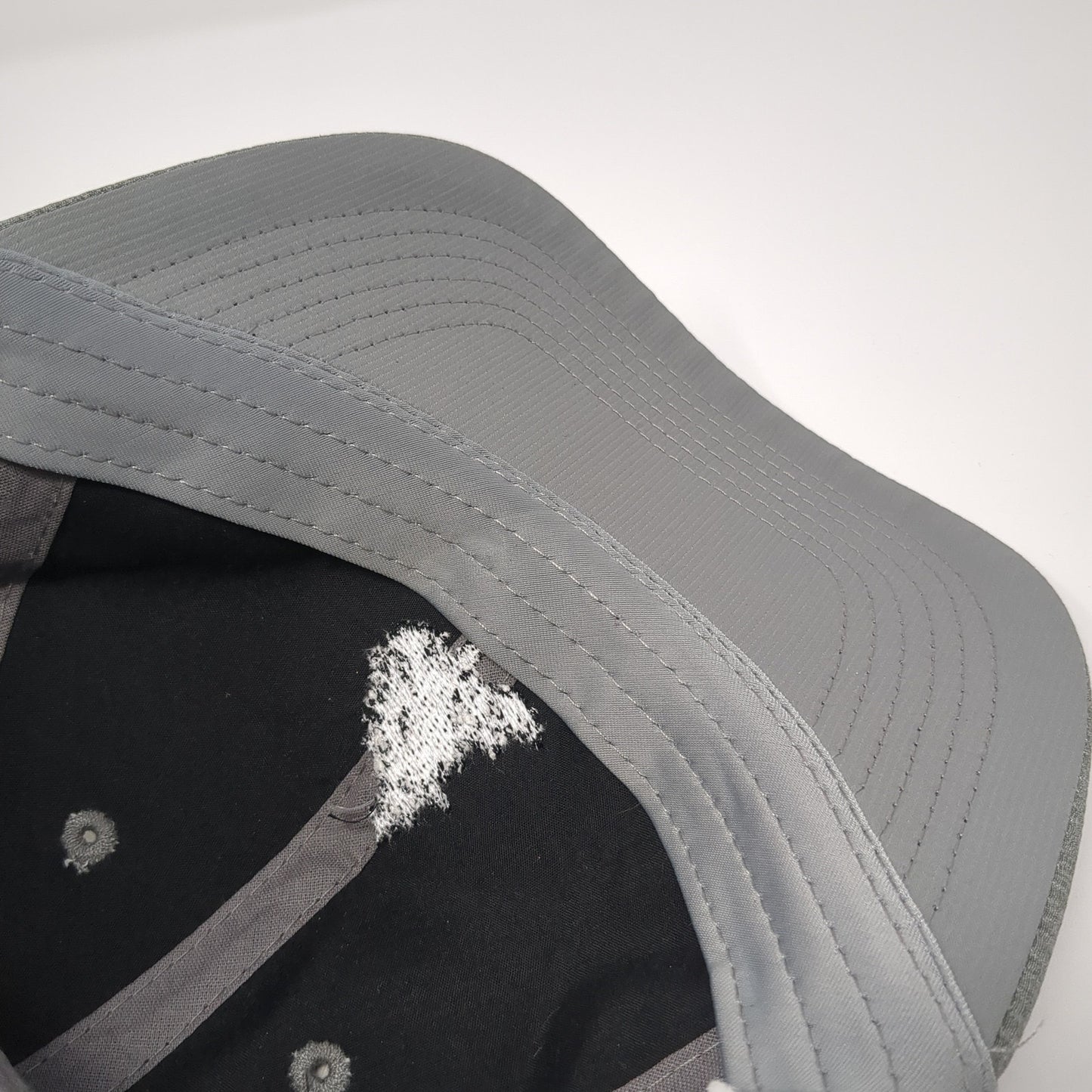 Imperial Strapback Baseball Cap Gray One Size Adjustable True Fit Embroidered