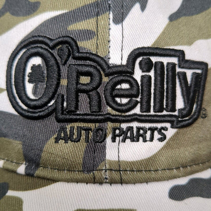 O'Reilly Auto Parts Strapback Hat Camouflage One Size Embroidered