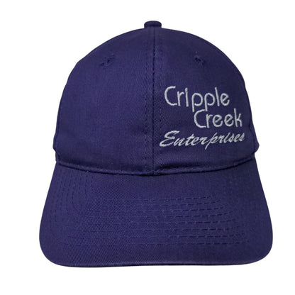 Cripple Creek Enterprises Strapback Hat Purple OSFM Outdoor Cap