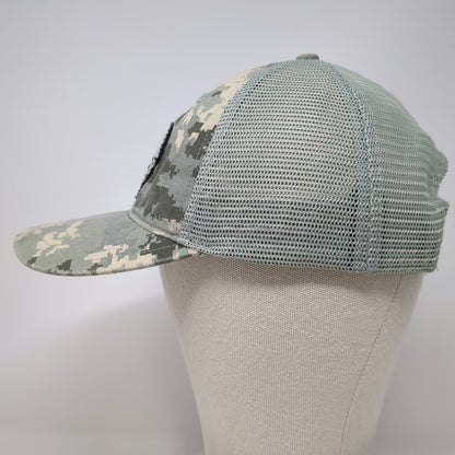 Richardson Trucker Hat Green Size L Digital Camo Mesh Snapback Altec Patch