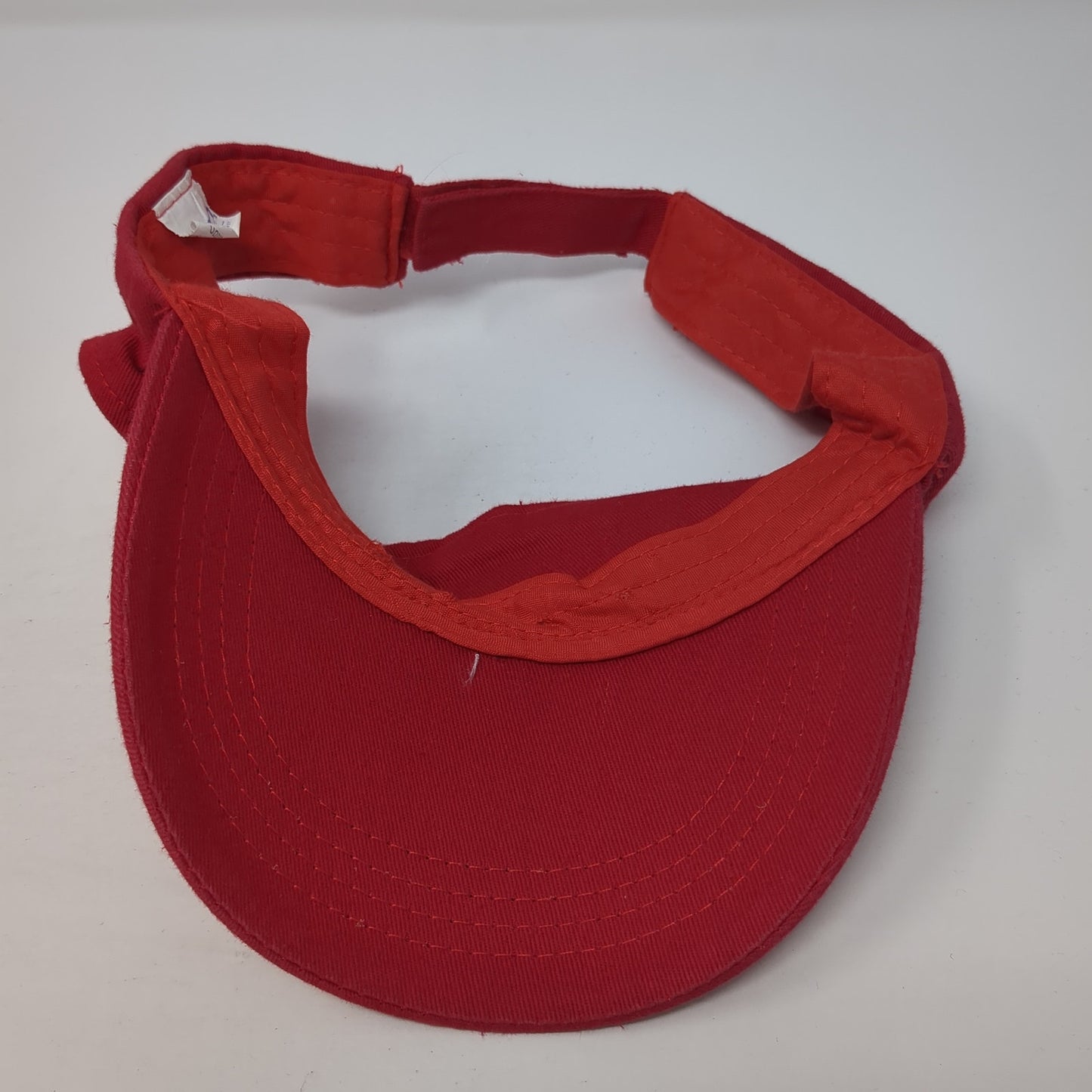 Mustangs Strapback Visor Hat Red One Size Adjustable Embroidered BWM