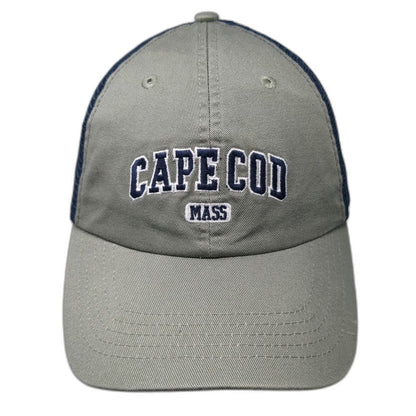Cuffy's Cape Cod Massachusetts Trucker Hat Gray Blue Mesh One Size Snapback