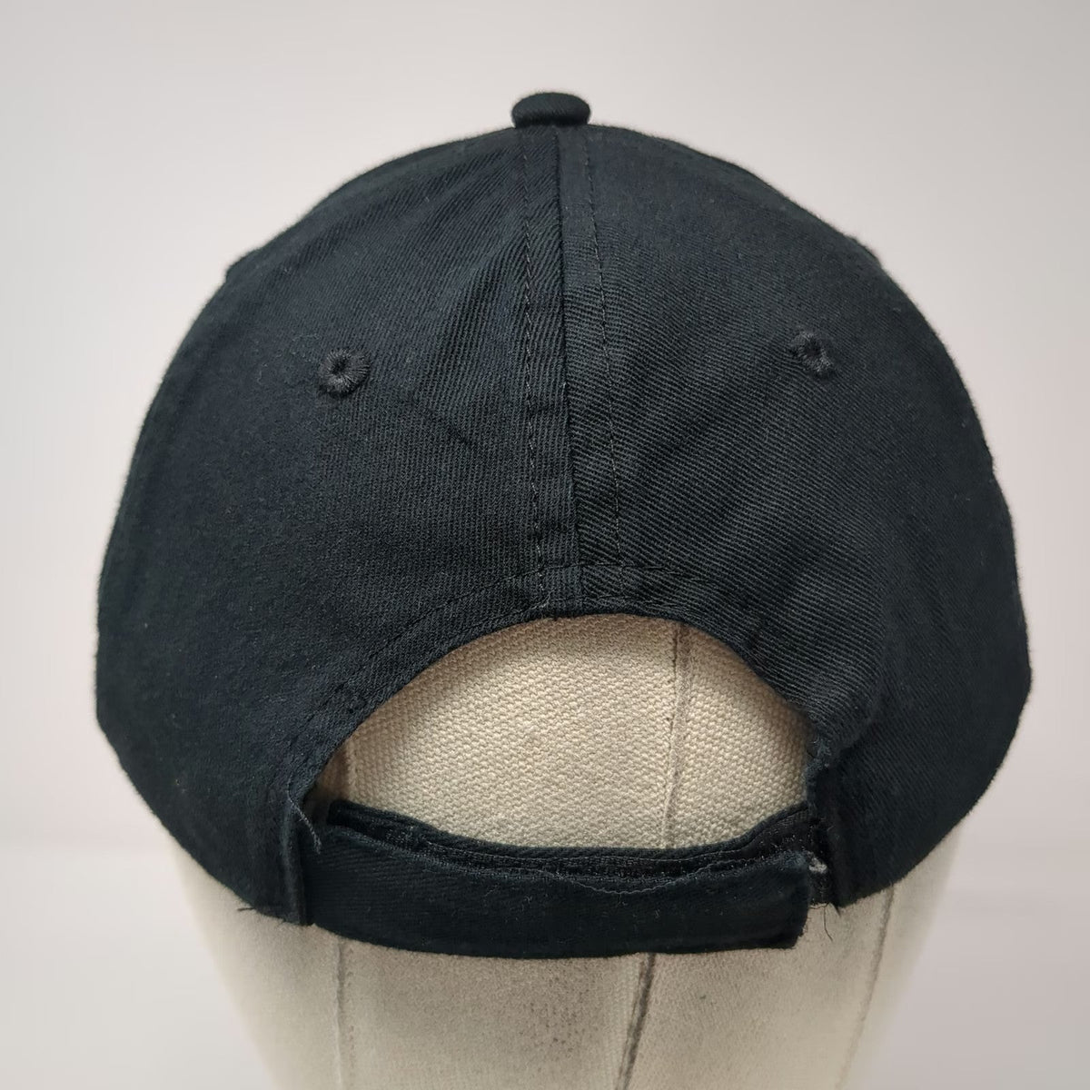 Dunkin Baseball Cap Black One Size Embroidered Logo Strapback Hat Coffee Donut