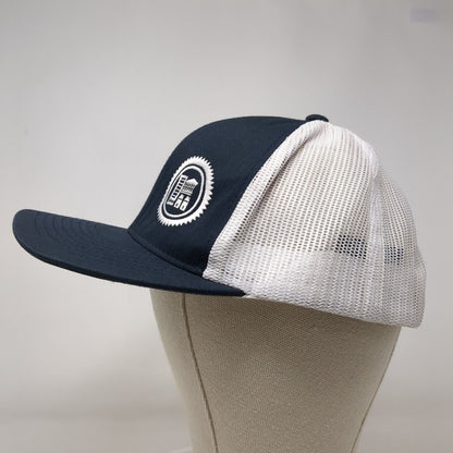 Pacific Headwear Snapback Trucker Hat Blue OSFA Adjustable Embroidered Mesh Back