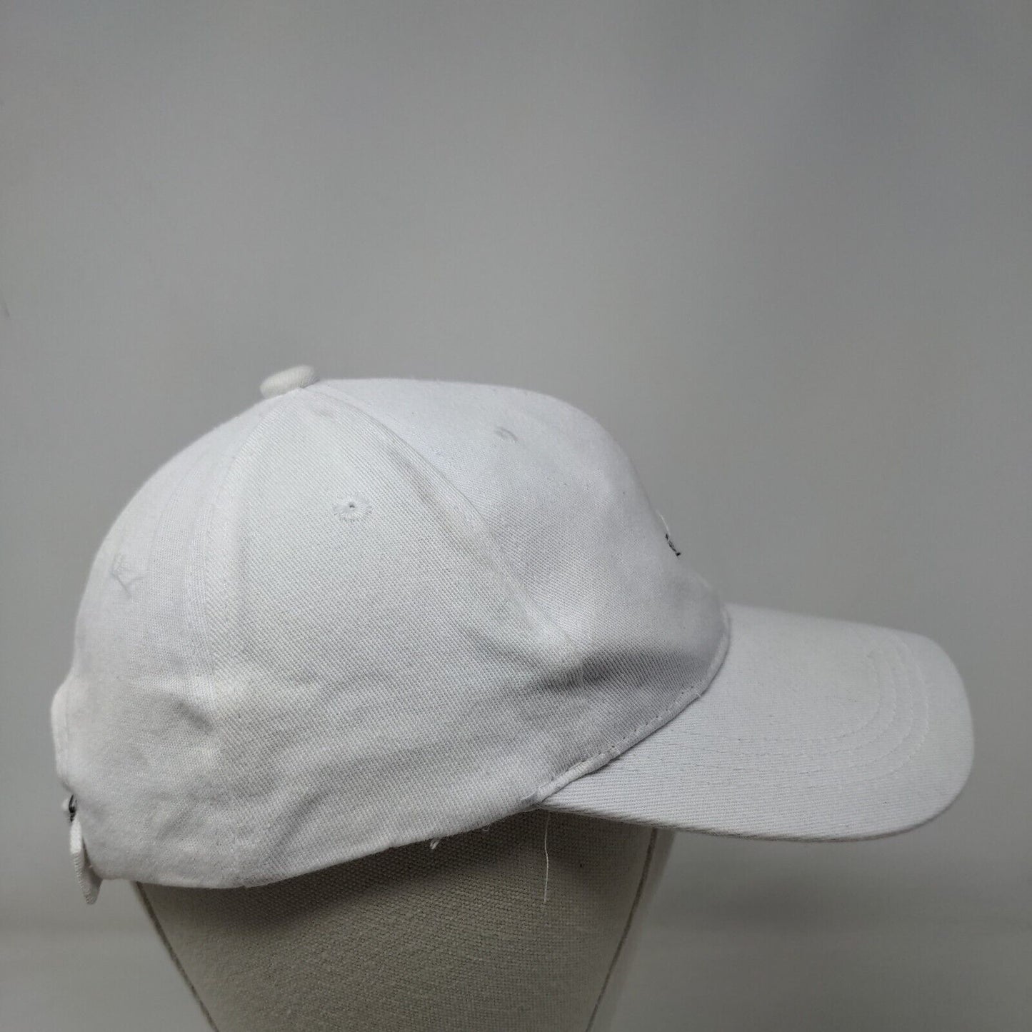 Not Really Slideback Hat White One Size Adjustable Embroidered 6 Panel