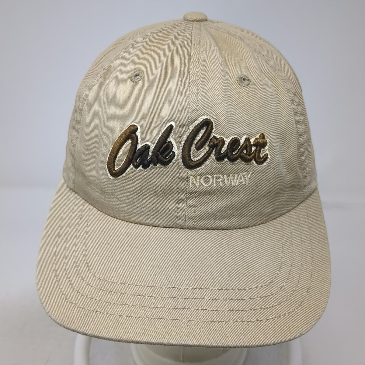 Imperial Baseball Cap Beige One Size Oak Crest Norway Hat Adjustable Cotton
