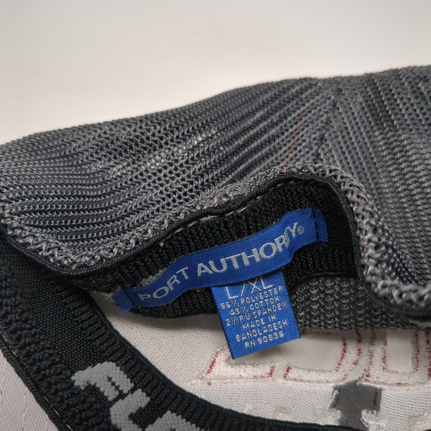 Bucs Football Fitted Mesh Back Trucker Hat Gray L/XL Port Authority