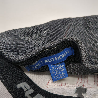 Bucs Football Fitted Mesh Back Trucker Hat Gray L/XL Port Authority