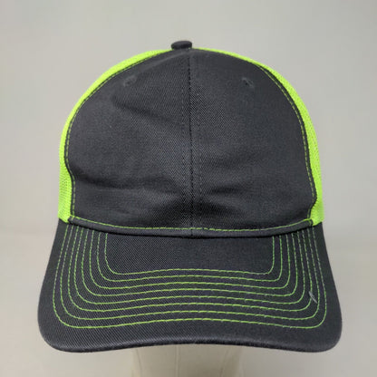 Port Authority Men's Snapback Mesh Back Hat Gray Green Black 100% Cotton