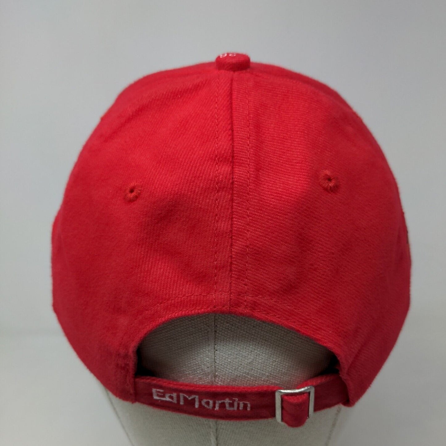 Ed Martin Automotive Men's Slideback Hat Red Adjustable Embroidered Logo