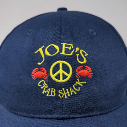 Joe's Crab Shack Men's Slideback Hat Blue OSFA Embroidered Logo Adjustable