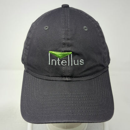 New Era Baseball Cap Gray One Size Intellus Logo Adjustable Slideback Strap Hat