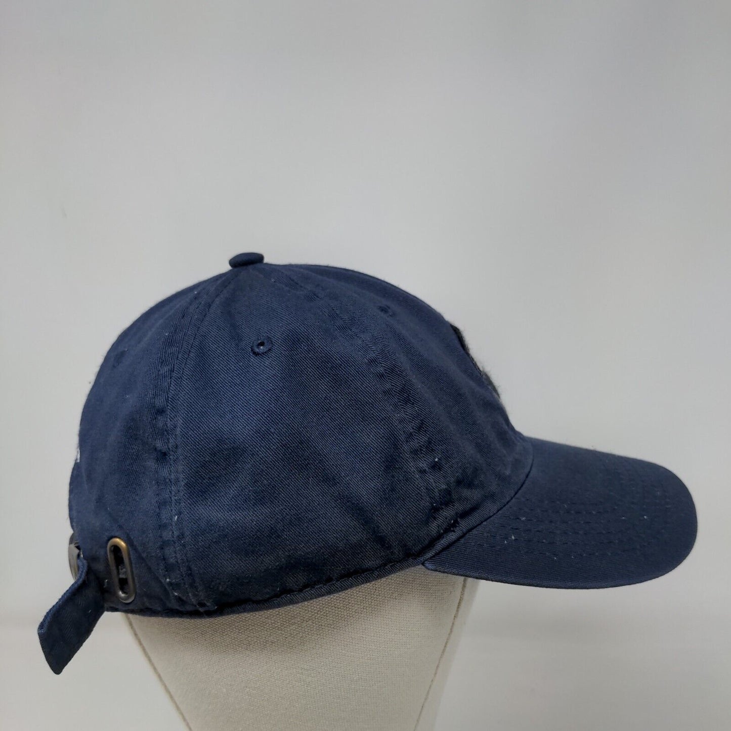 Alien Head Patch Slideback Hat Blue OSFA Adjustable 6 Panel Newhattan