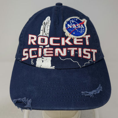 5 Panel Blue One Size NASA Rocket Scientist Johnson Space Center Hat Slideback