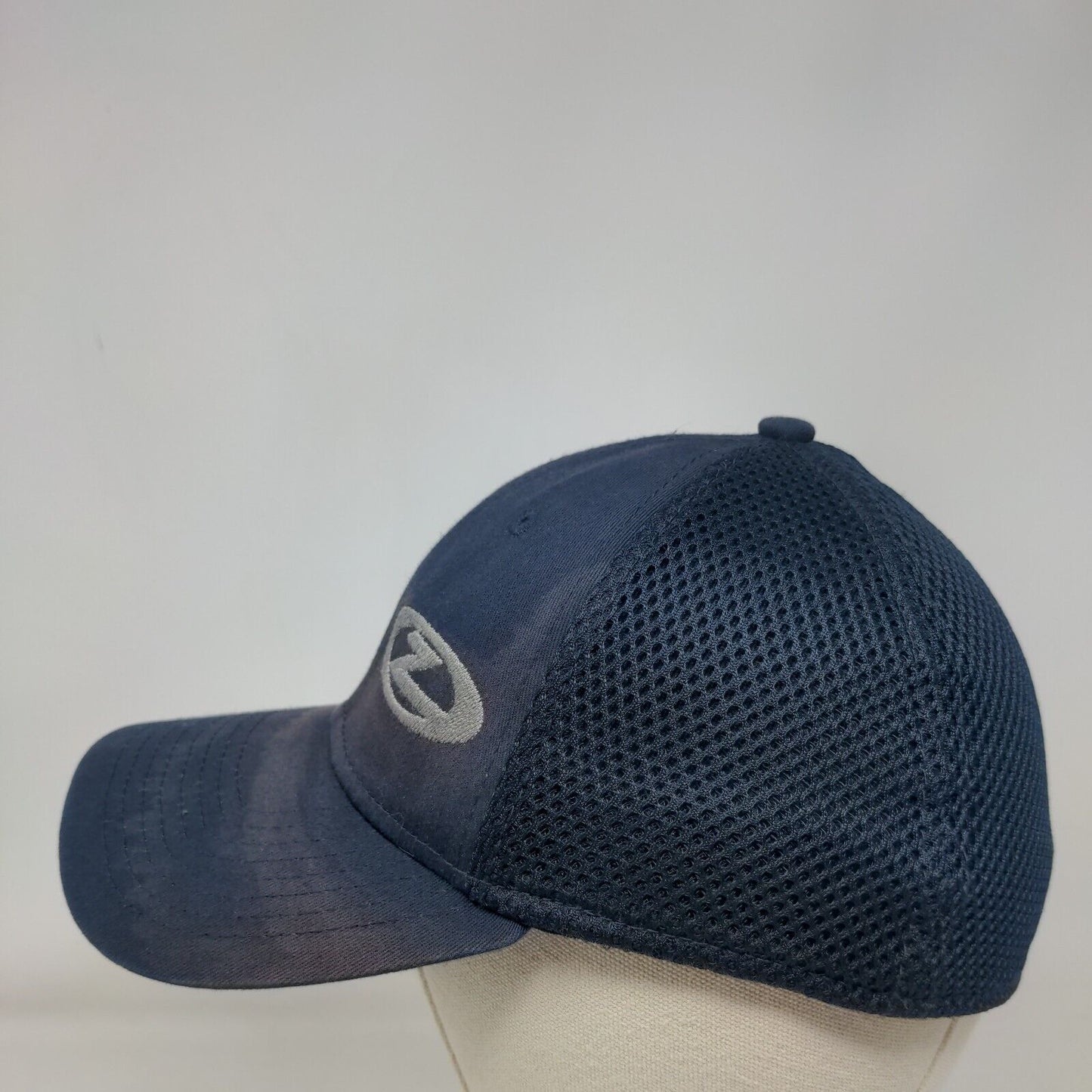 New Era Fitted Hat Blue S/M Breathable Mesh Embroidered 39Thirty Polyester