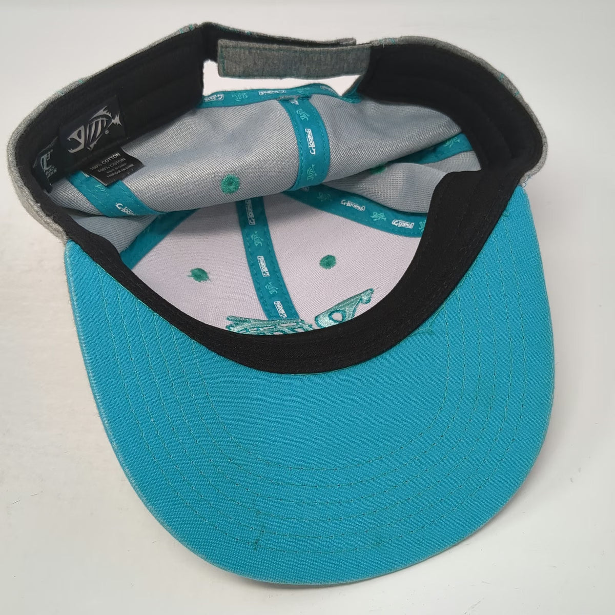 G. Loomis Baseball Cap Gray One Size Fish Skeleton Embroidery Hat