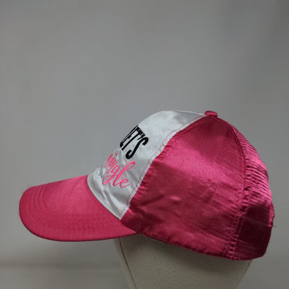 Let's Flamingo Strapback Hat Pink Flame One Size Adjustable Embroidered Sequin