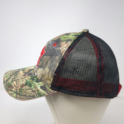 Ugly Stik Baseball Cap Green One Size Camo Mesh Back Red Logo Fishing Gear Hat
