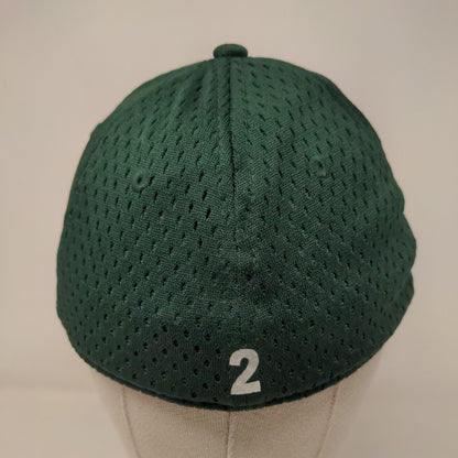 Morris Garages Fitted Hat Green S/M Breathable Mesh Vented Holes OC Sports