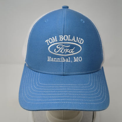 Tom Boland Ford Snapback Mesh Back Trucker Hat Blue One Size Adjustable