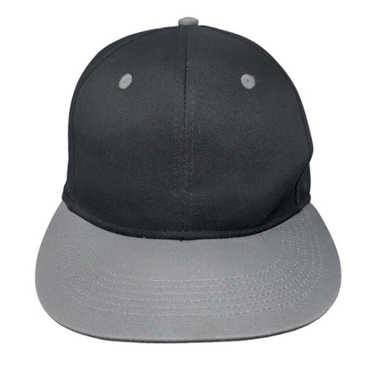 Infinity Snapback Hat Black OSFM Adjustable Colorblock 6 Panel Blank