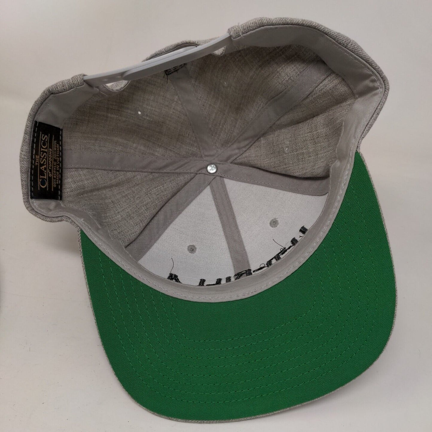 Li-Ti-Rilla Snapback Hat Gray One Size Embroidered The Classics Yupoong