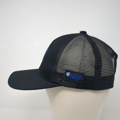 Bring Back Local Patch Snapback Trucker Hat Black One Size Mesh Back