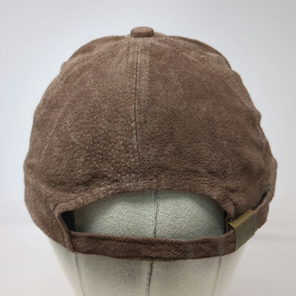 Dutch Harbor Gear Baseball Cap Brown One Size Suede Slideback Alaska State Hat