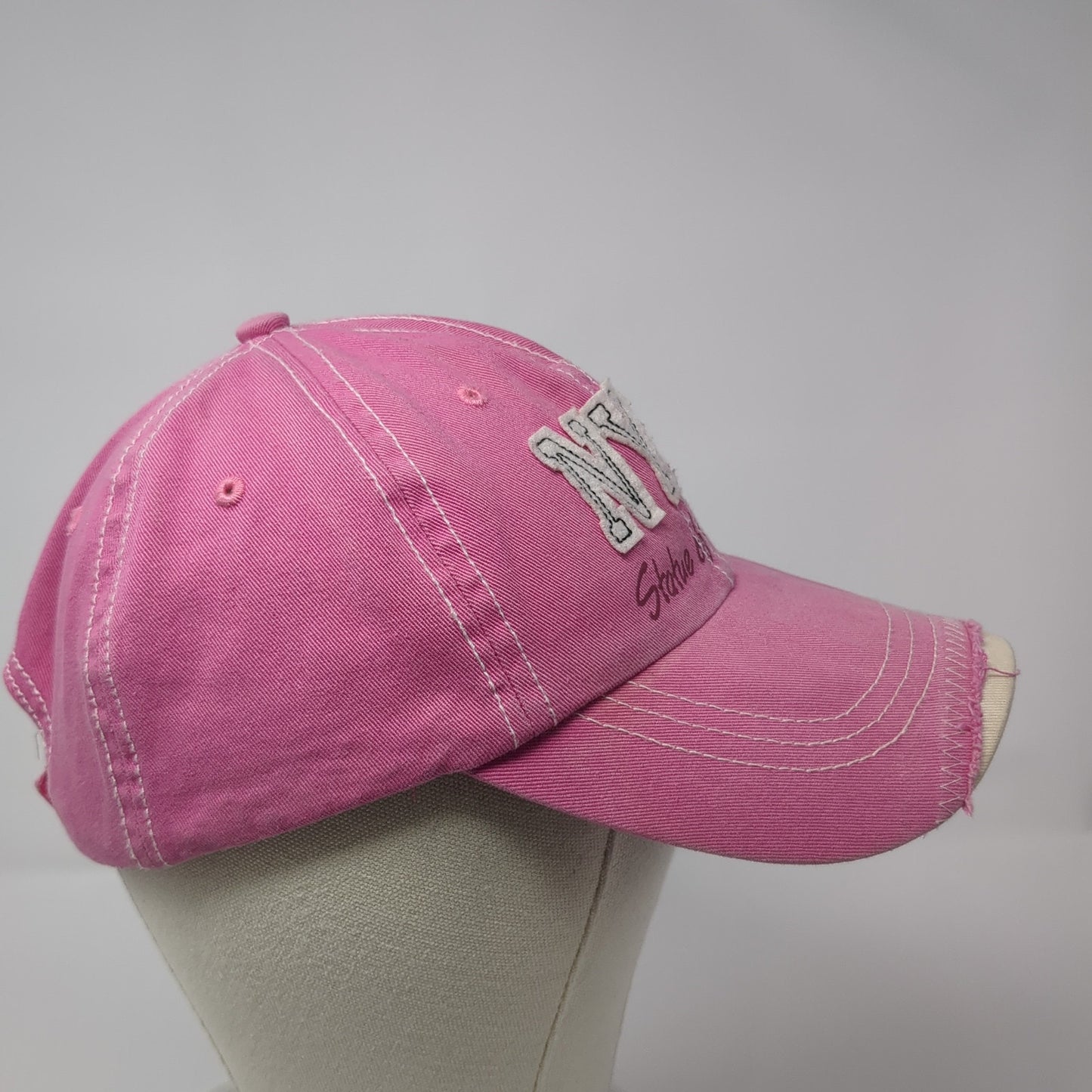 NYC Statue of Liberty Strapback Hat Pink One Size Adjustable Outdoor